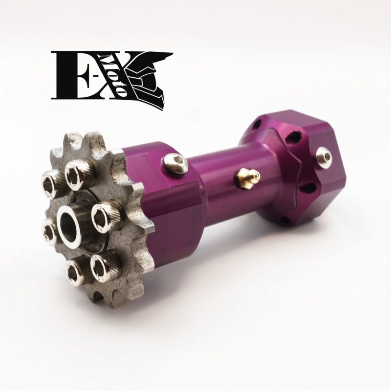 antriebswelle/ jackshaft sur-ron optimiert/ e-moto-x/ purple