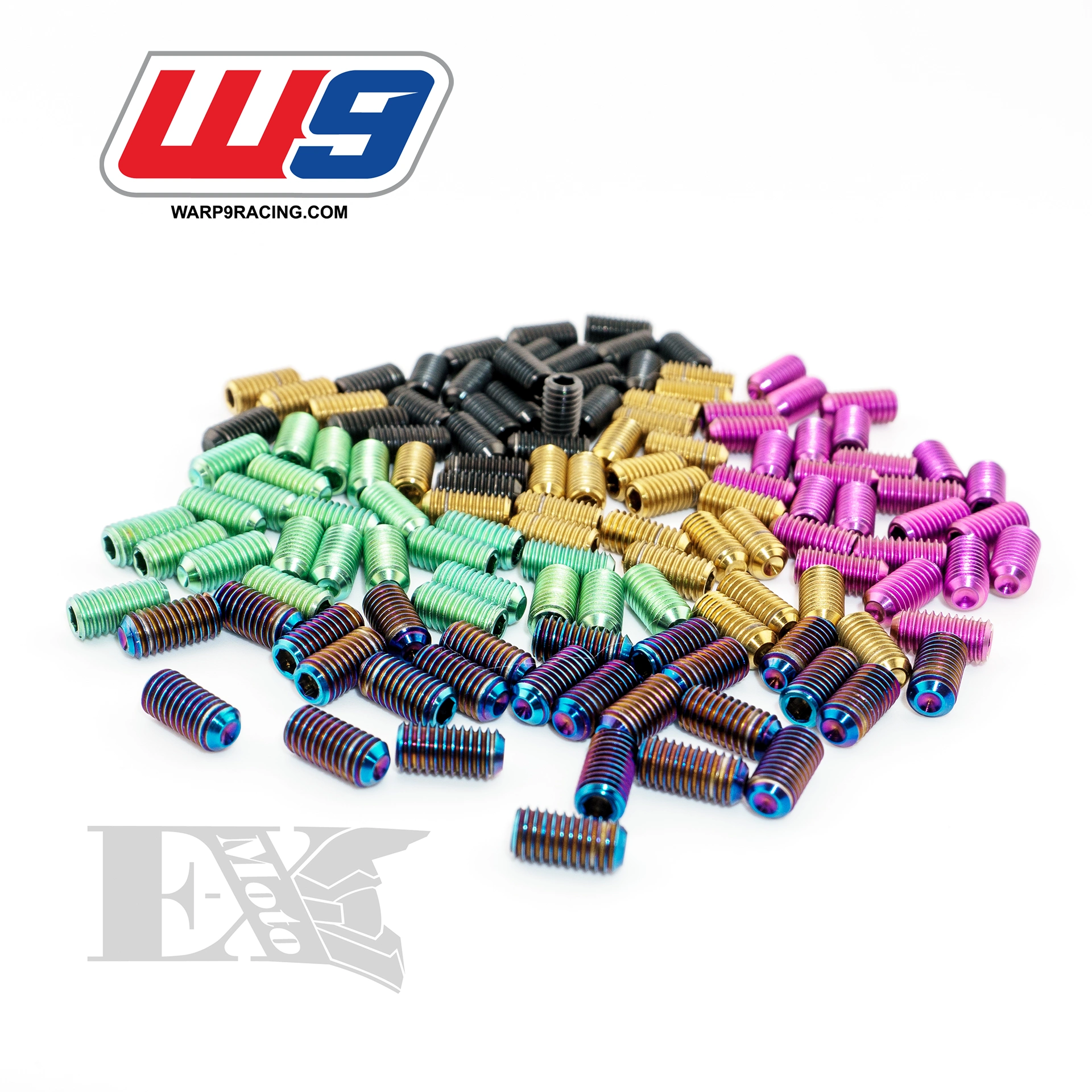 warp9 titan-zähne elite foot peg screws surron ultra bee colors