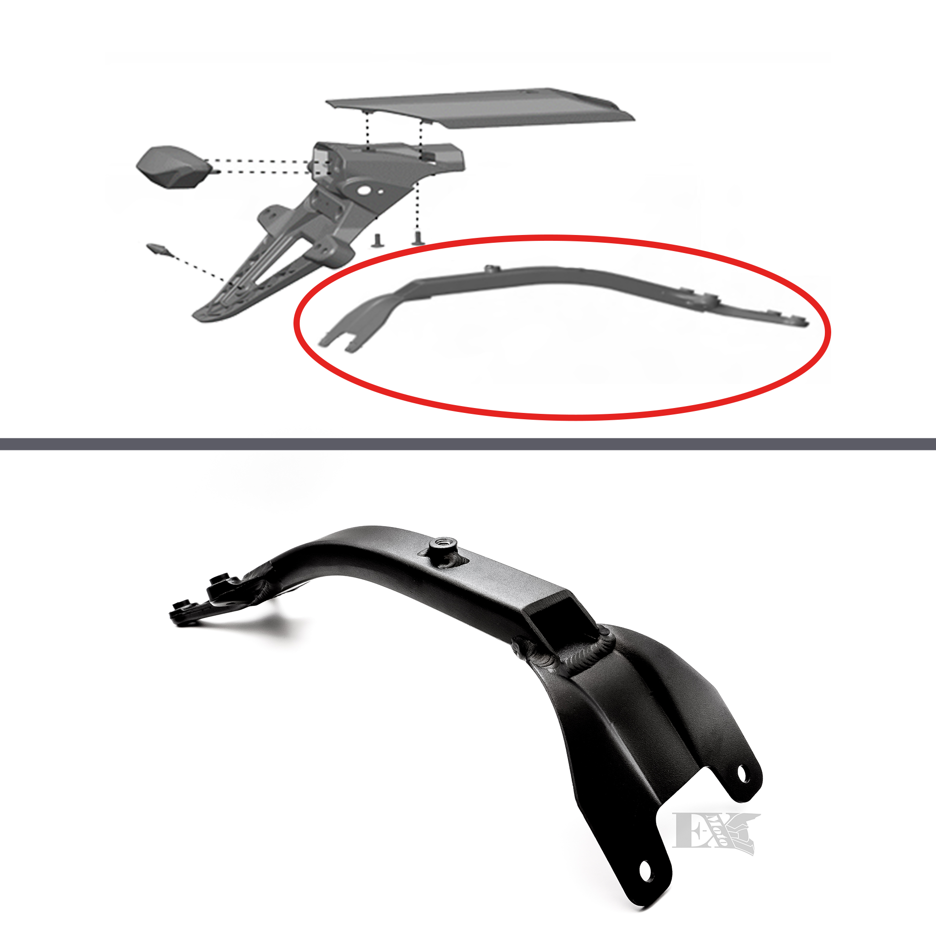 original sur-ron montagehalterung rücklicht/ kennzeichen ultra bee