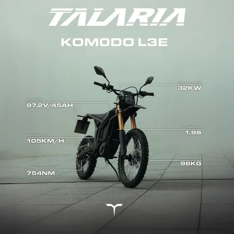 TALARIA TALARIA KOMODO L3e 96V 45Ah street-legal